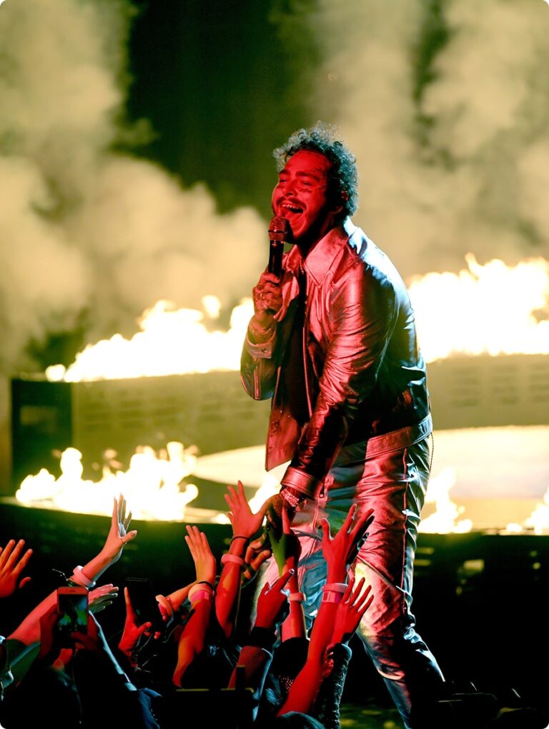 Man performing on stage