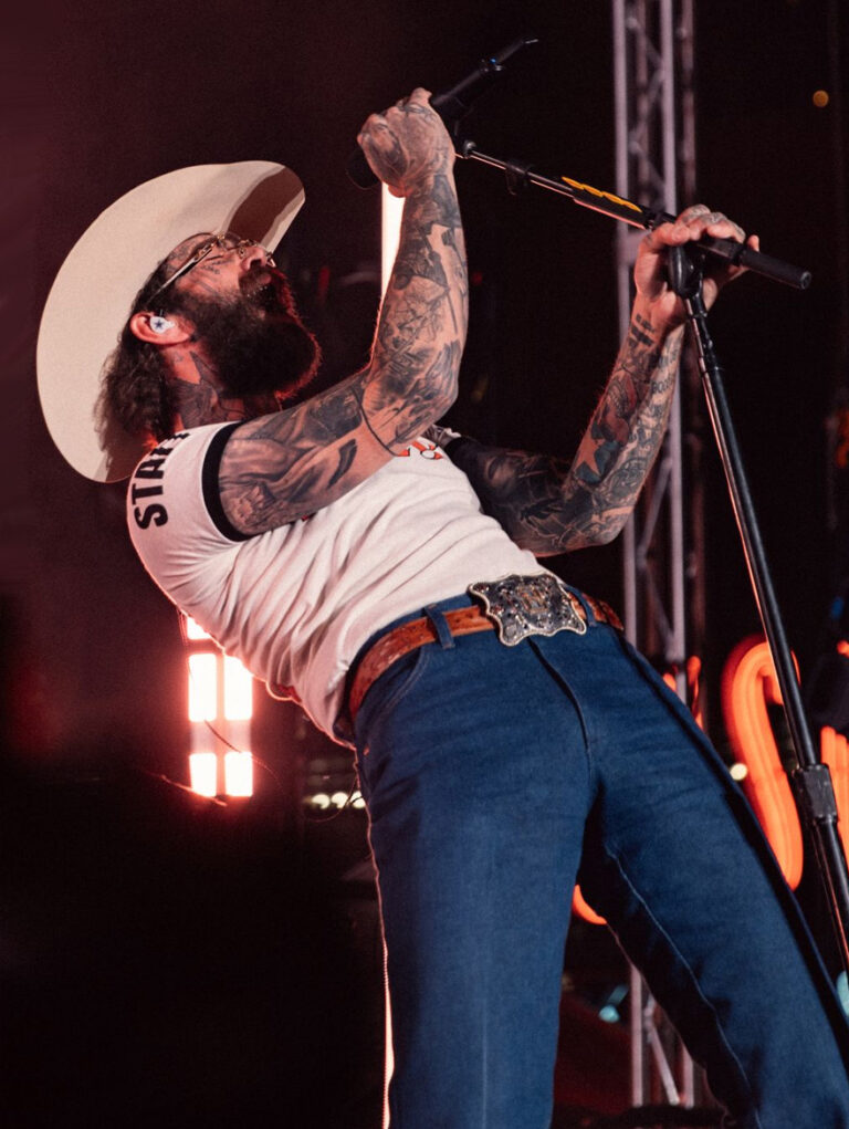 Post Malone performing
