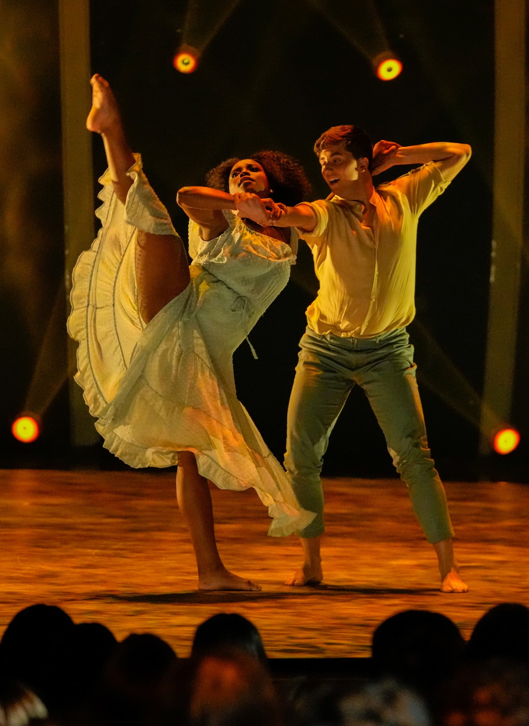 Couple ballroom dancing