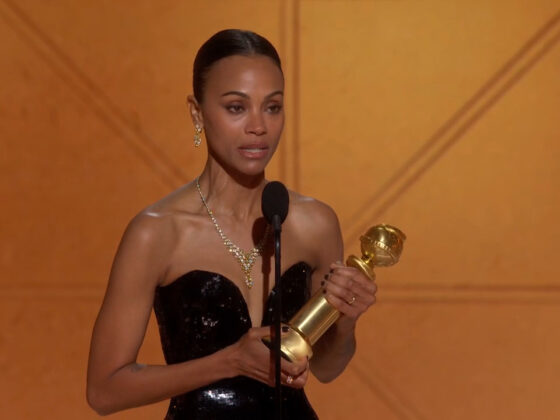 Zoe Saldaña, 82nd Annual Golden Globes