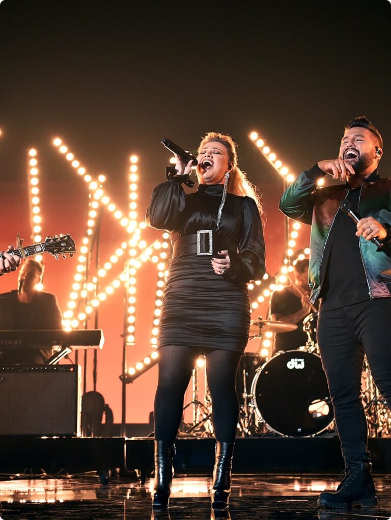 Band performing on stage