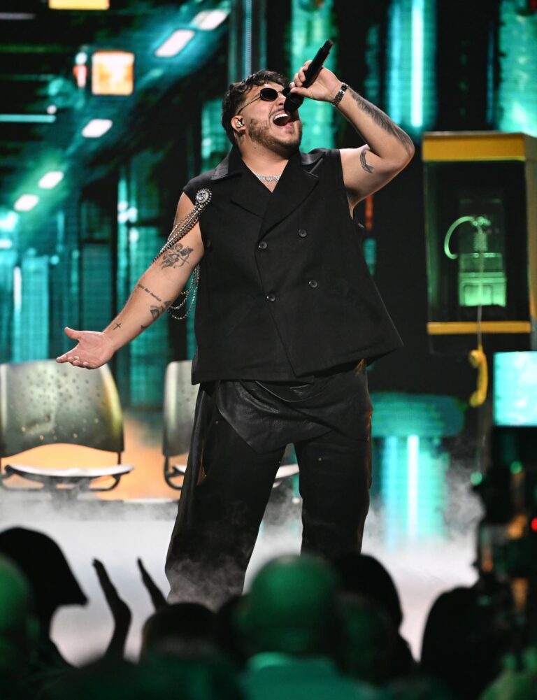 Man singing on stage